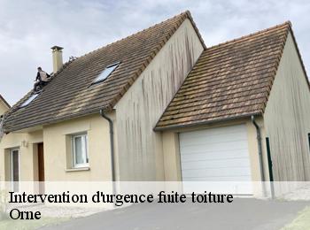 Intervention d'urgence fuite toiture  Orne 