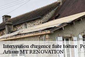 Intervention d'urgence fuite toiture   pouvrai-61130 Artisan MT RENOVATION