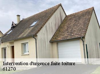 Intervention d'urgence fuite toiture   61270