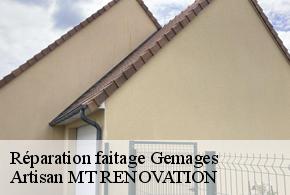 Réparation faitage  gemages-61130 Artisan MT RENOVATION